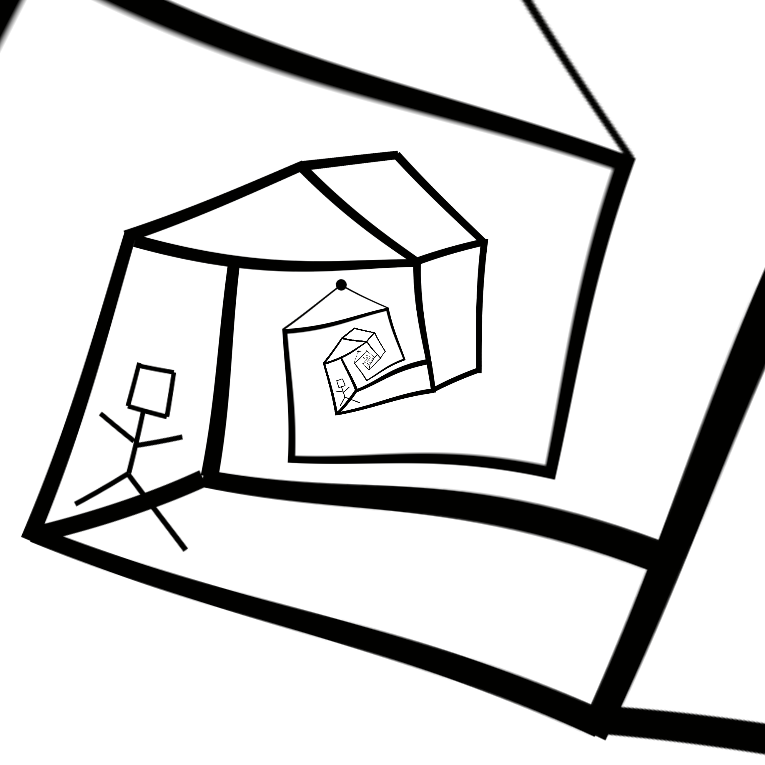 递归小人简笔画
